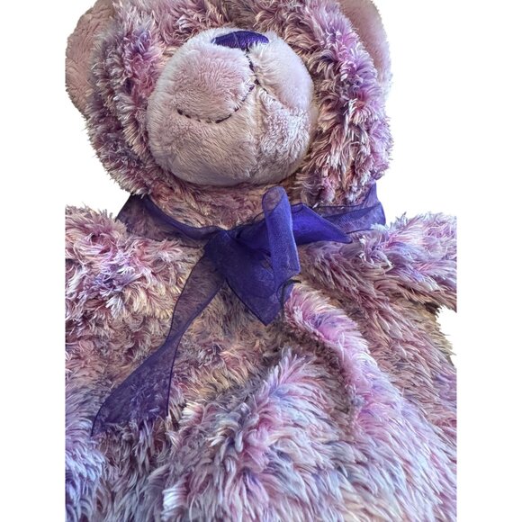 Build-A-Bear Workshop Teddy Bear Skin 16" Purple Purple Bow Unstuffed Plush - Picture 3 of 6